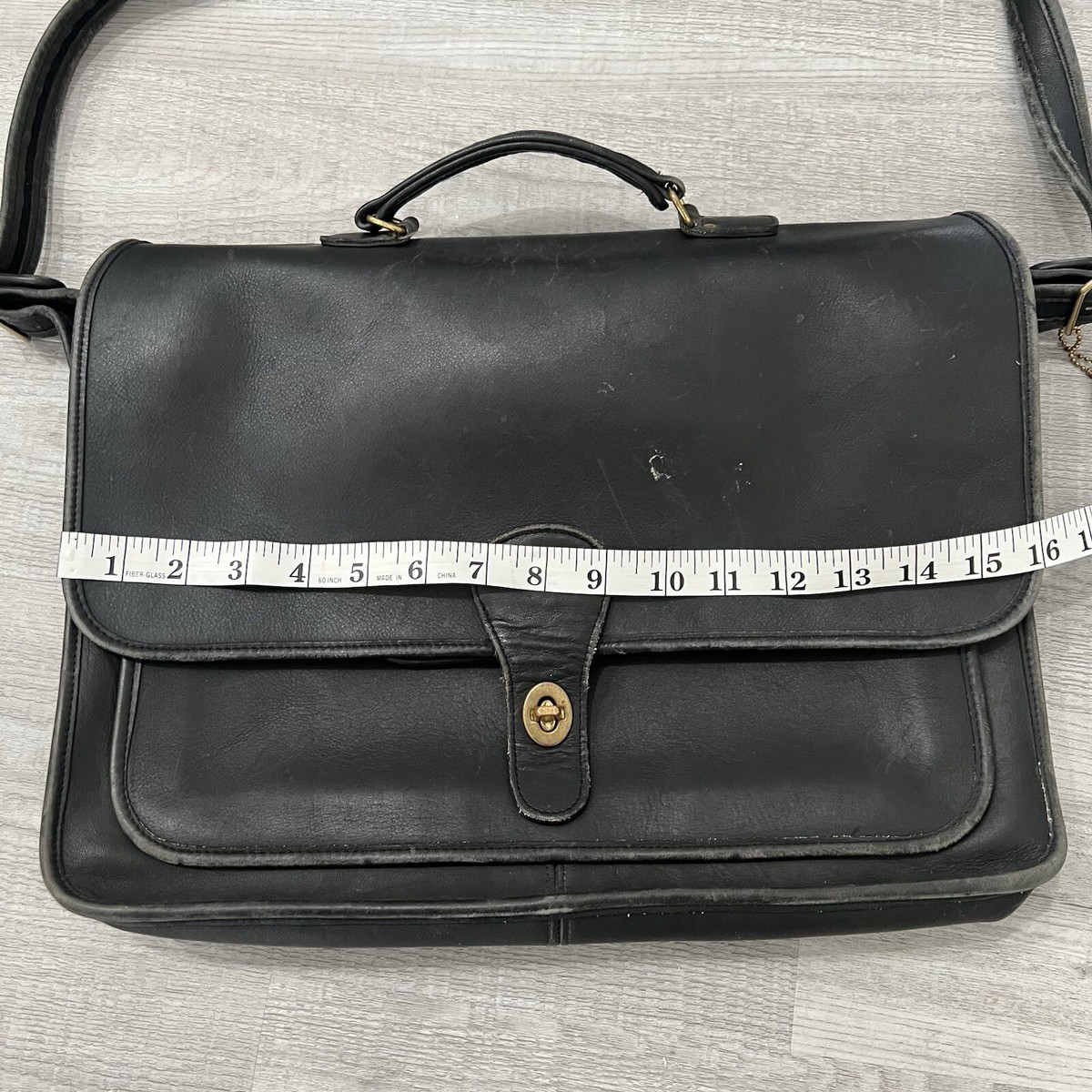 Coach Vintage Metropolitan Brief - Men's Briefcases - Brass/Black