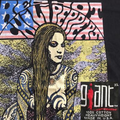 Red Hot Chili Peppers Tattoo Girl T-shirt 90 Vintage 1992 Kozik
