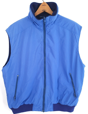 Vintage Woolrich Vest Men's Large? Blue Teton Lined Full Zip