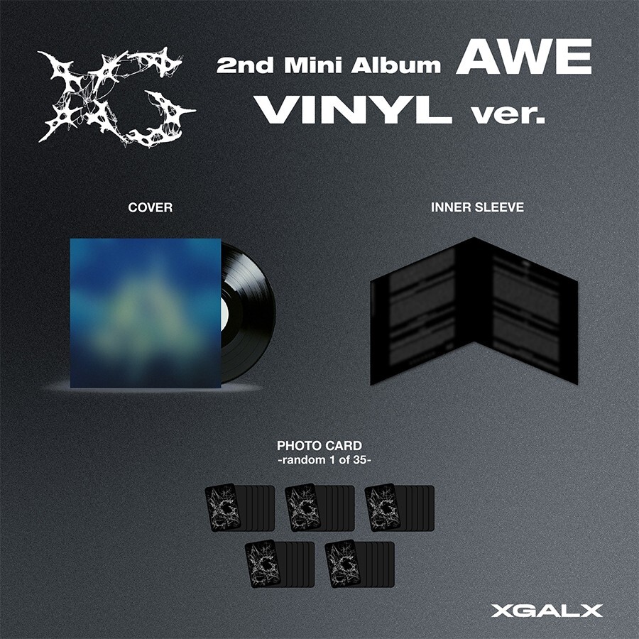 XG [AWE] 2nd Mini Album VINYL Ver/Vinyl+Cover(New Logo)+Sleeve+