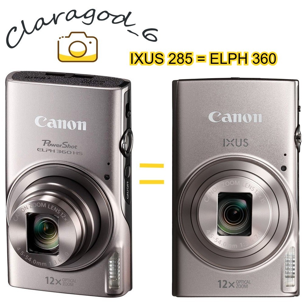 Canon IXUS 285= PowerShot ELPH 360 HS Digital Camera 12X Optical