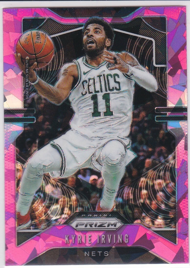 KYRIE IRVING RARE PINK ICE PRIZMS Basketball Card BROOKLYN NETS