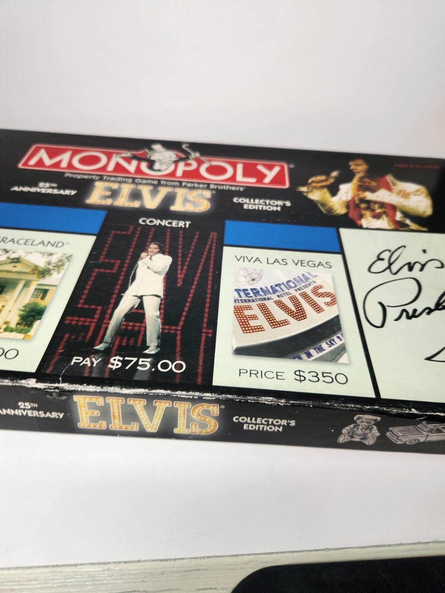 Parker Brothers Monopoly Elvis 25th Anniversary Collector's
