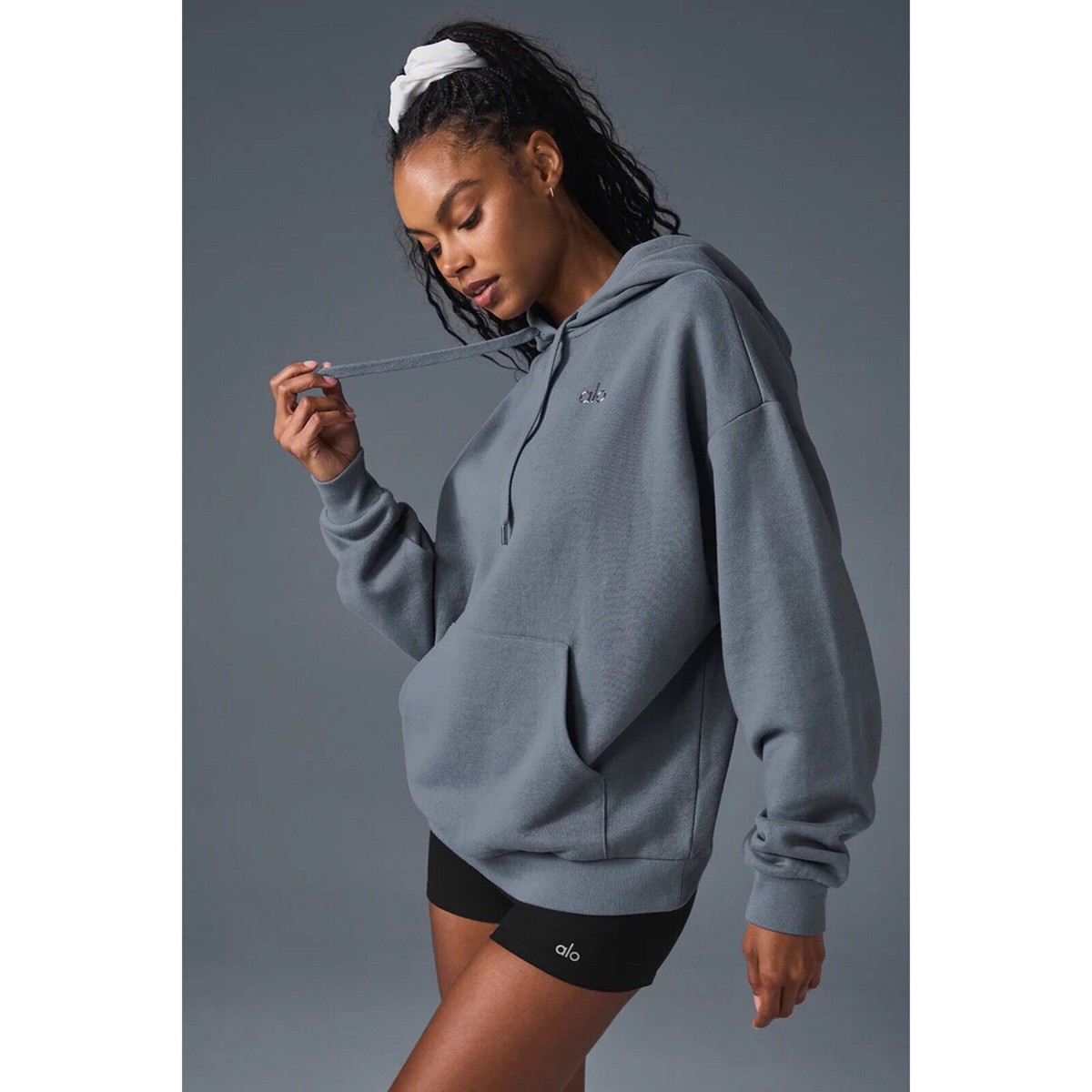 Alo Yoga Accolade Hoodie Steel Grey M | eBay