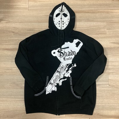 Vintage Shady LTD Eminem Jason Mask Hoodie Chainsaw Rap Hip Hop