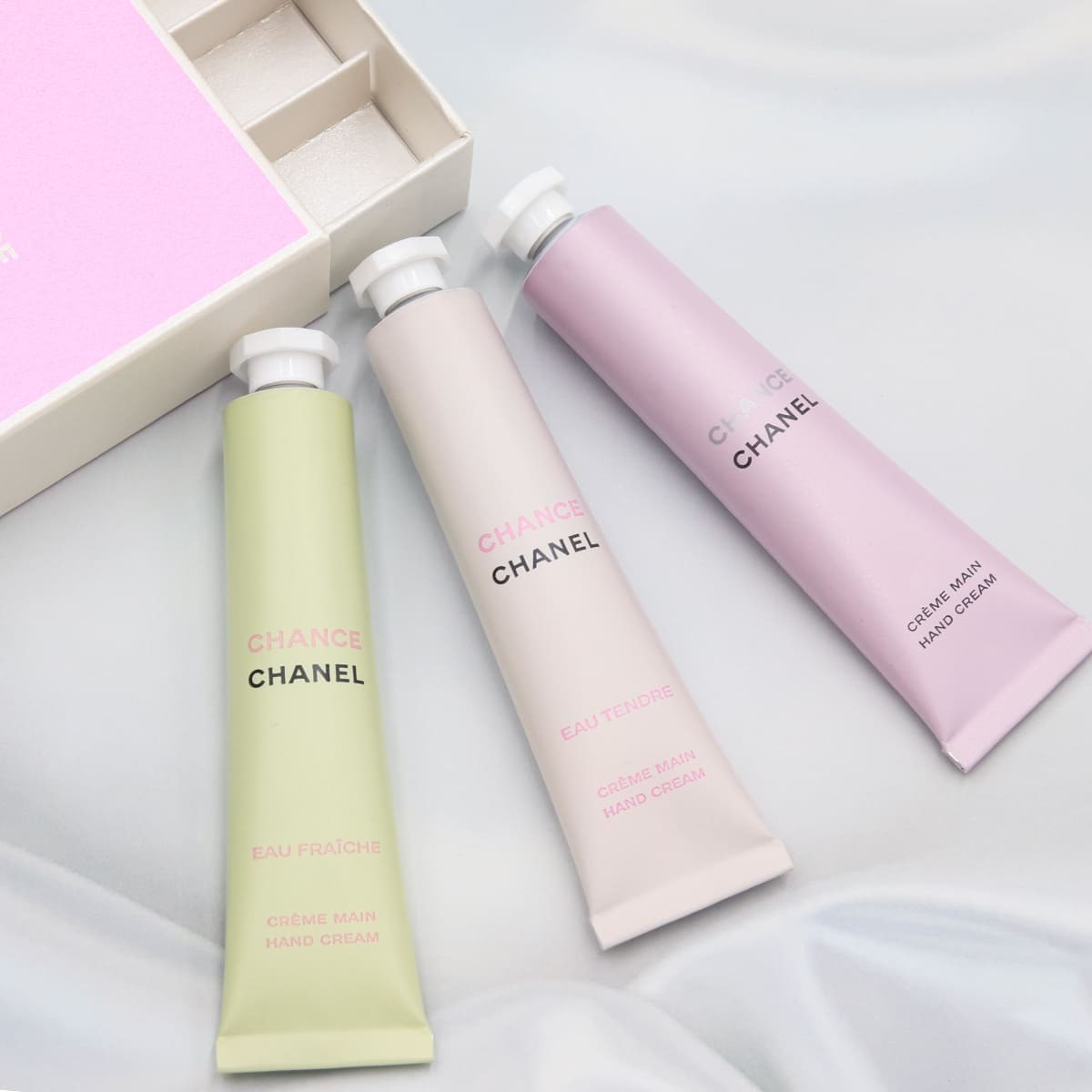 Chanel Chance Hand Cream Trio Set 3 x 20ml Creme Main Eau Tendre