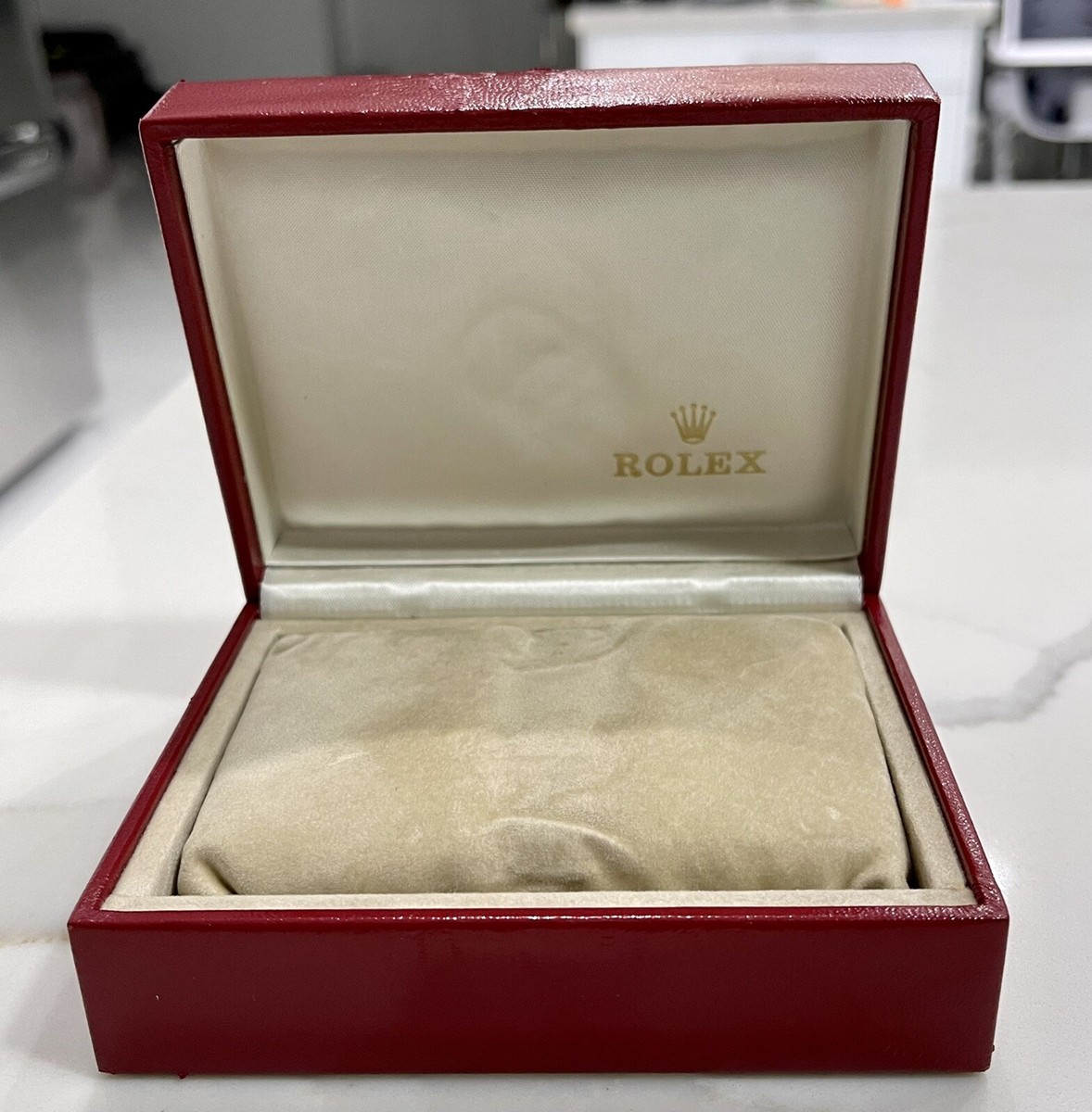 100% Genuine Rolex Red Box Datejust Booklet 80-90s Inner/Outer