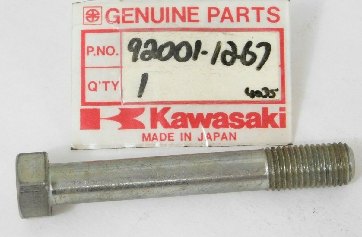 1 Genuine Kawasaki NOS NEW 92001-1267 Hex Head Bolt 12x80 KZ KZ900