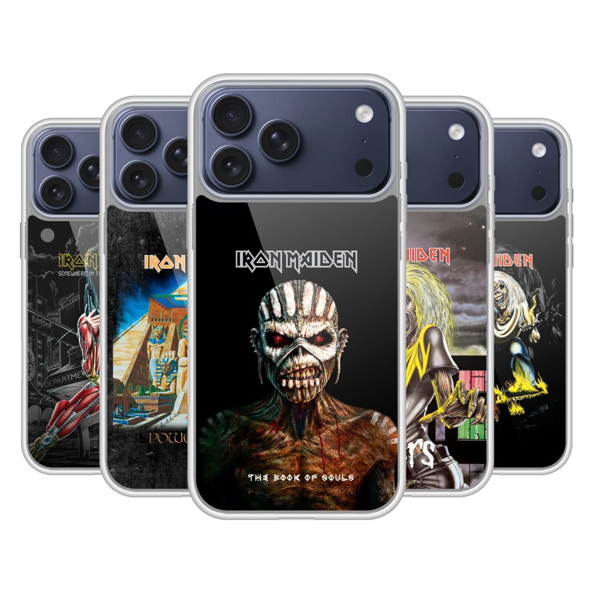 OFFICIAL IRON MAIDEN ALBUM COVERS SOFT GEL CASE FOR APPLE iPHONE