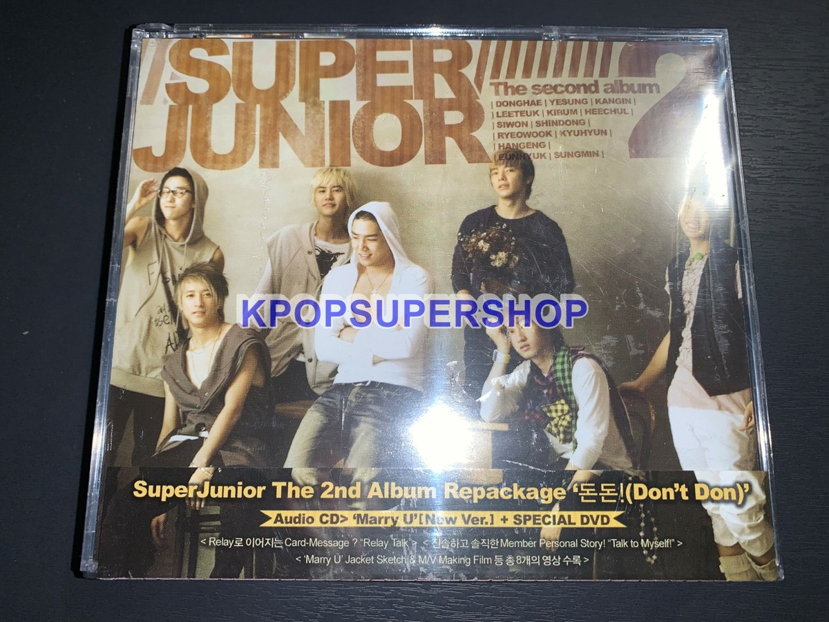 Super Junior Vol. 2 The Second Album Repackage Don't Don CD DVD