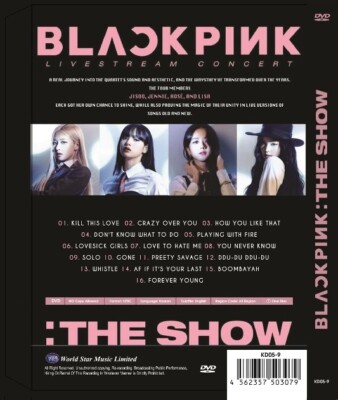 DVD Blackpink 2021 [The Show] LiveStream Concert (Malaysia Edition