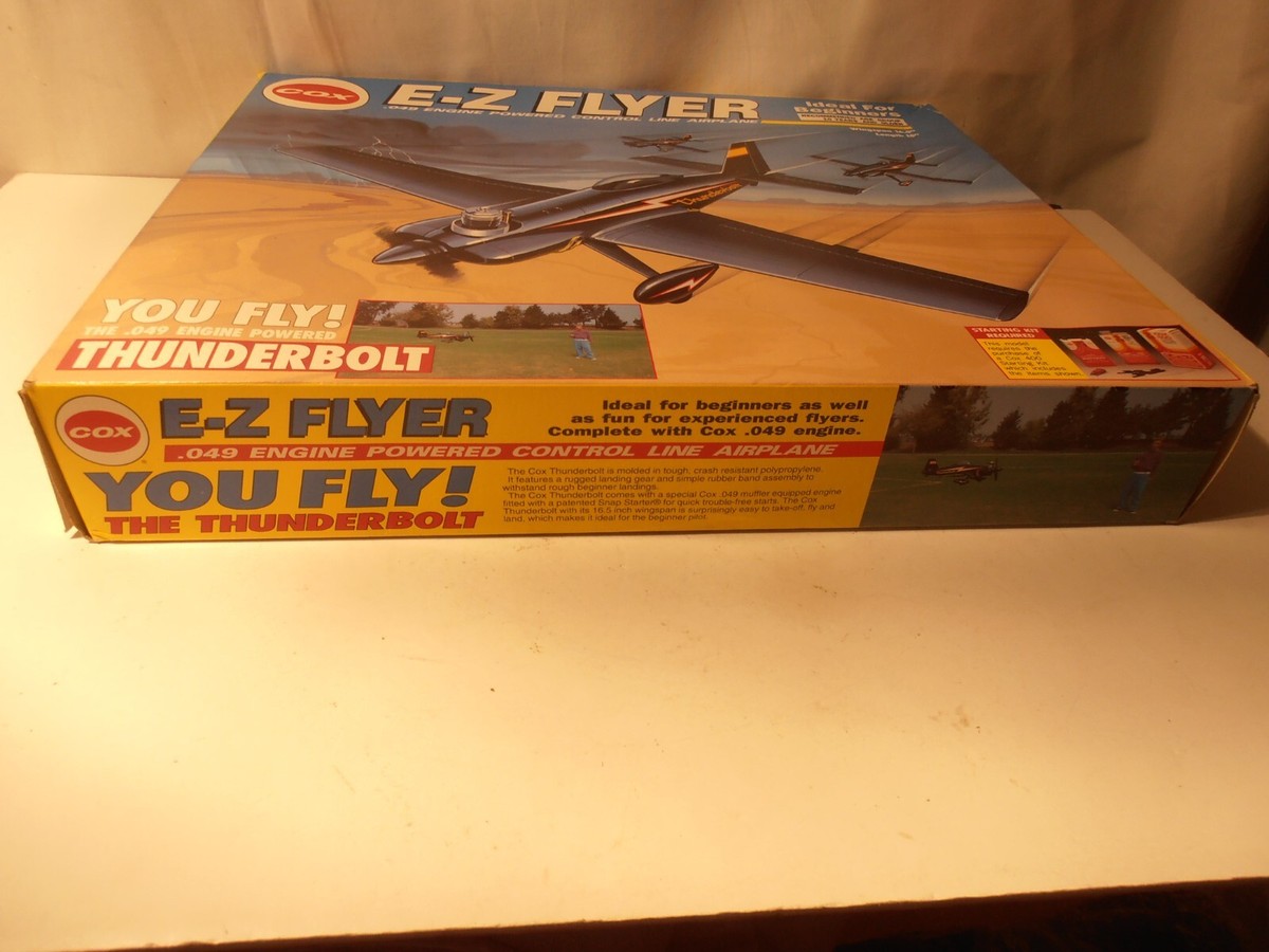 COX E-z Flyer #4041 Thunderbolt .049 Control Line Airplane for