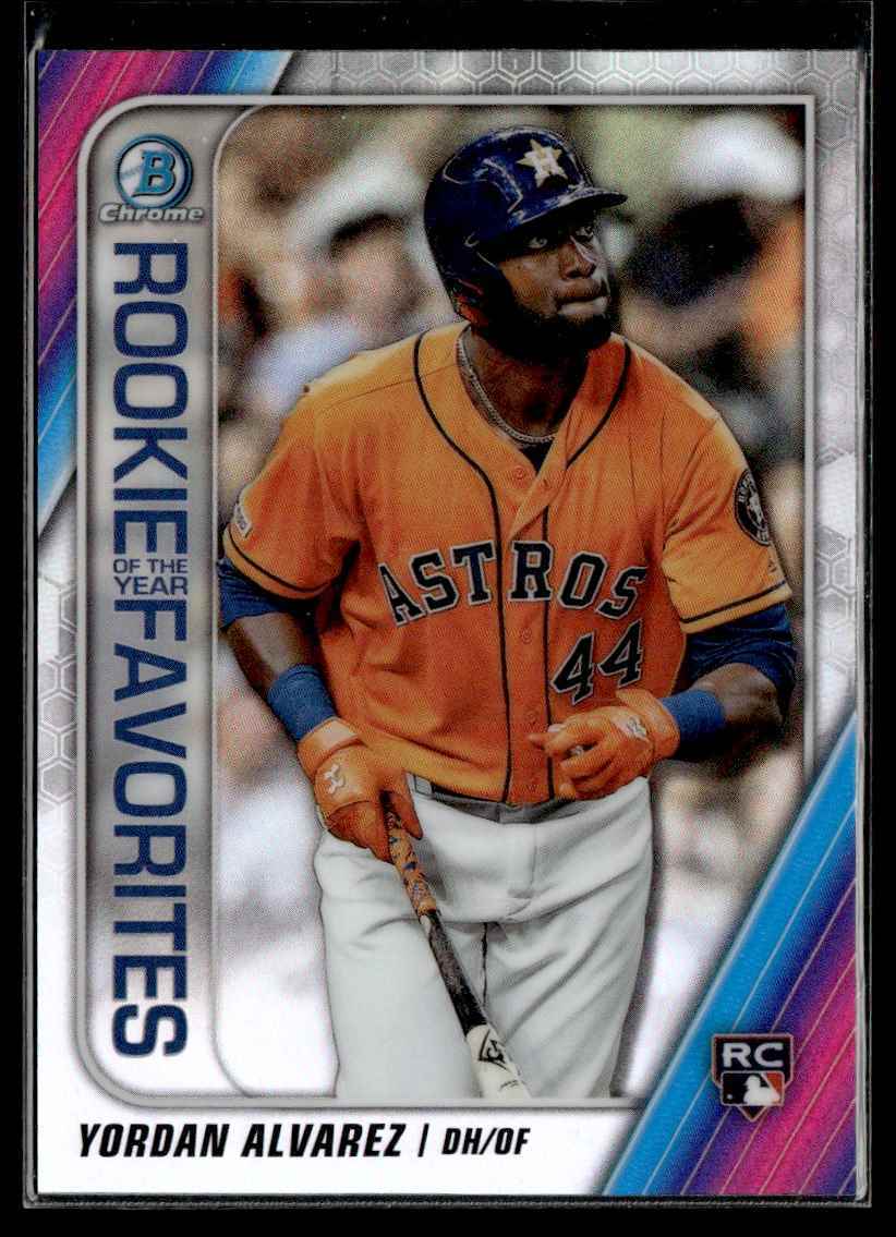2020 Bowman Rookie of the Year Favorites Yordan Alvarez Houston