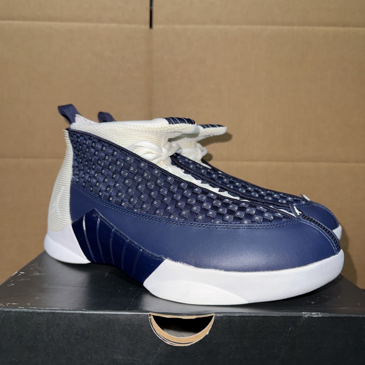 Nike Air Jordan 15 Retro “Obsidian” 2017 881429-400 Men's Size 8