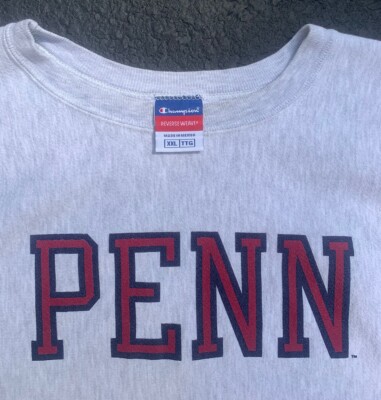 Vintage University of Pennsylvania Penn Champion Reverse Weave