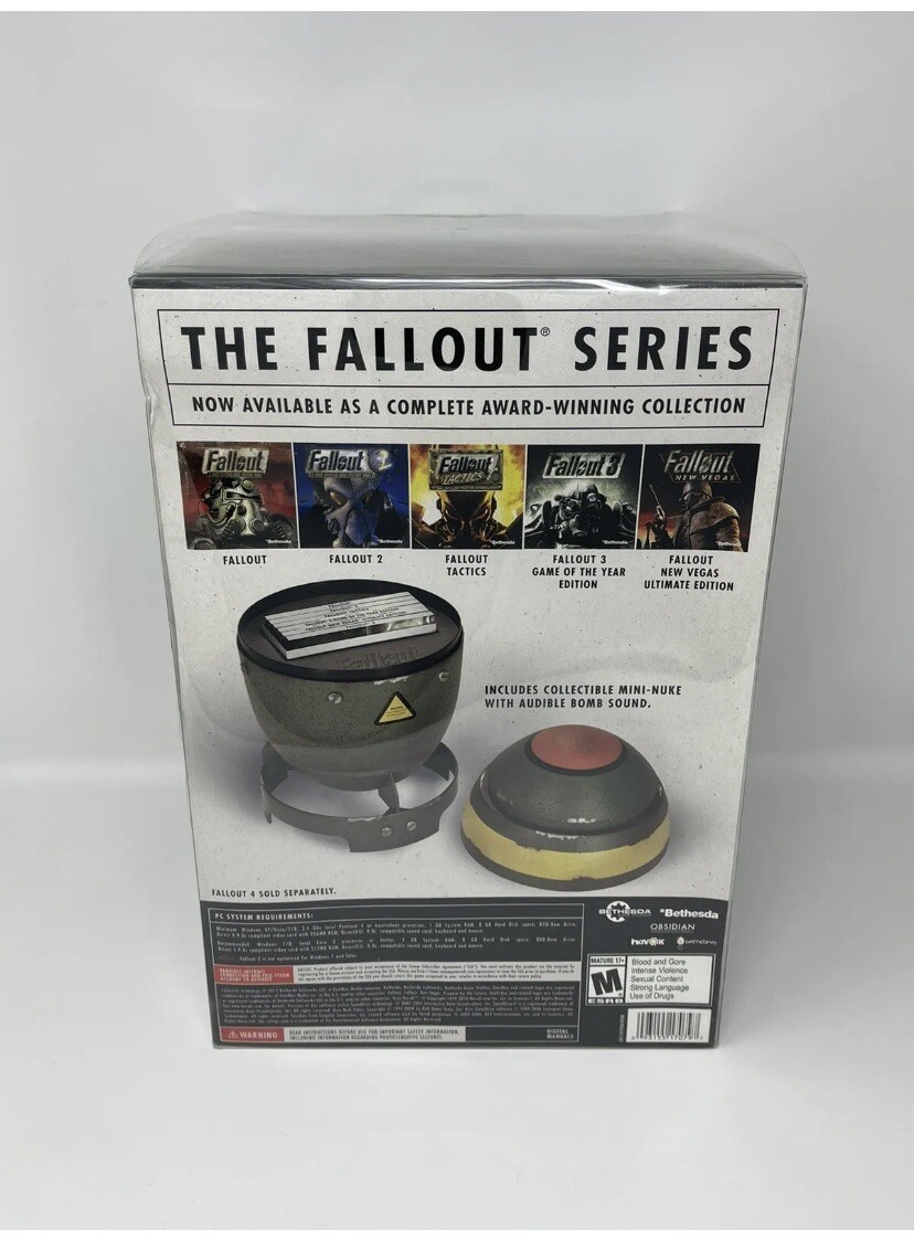 🔺Fallout Collectors Edition Anthology MiniNuke PC 2 3 4 NewVegas