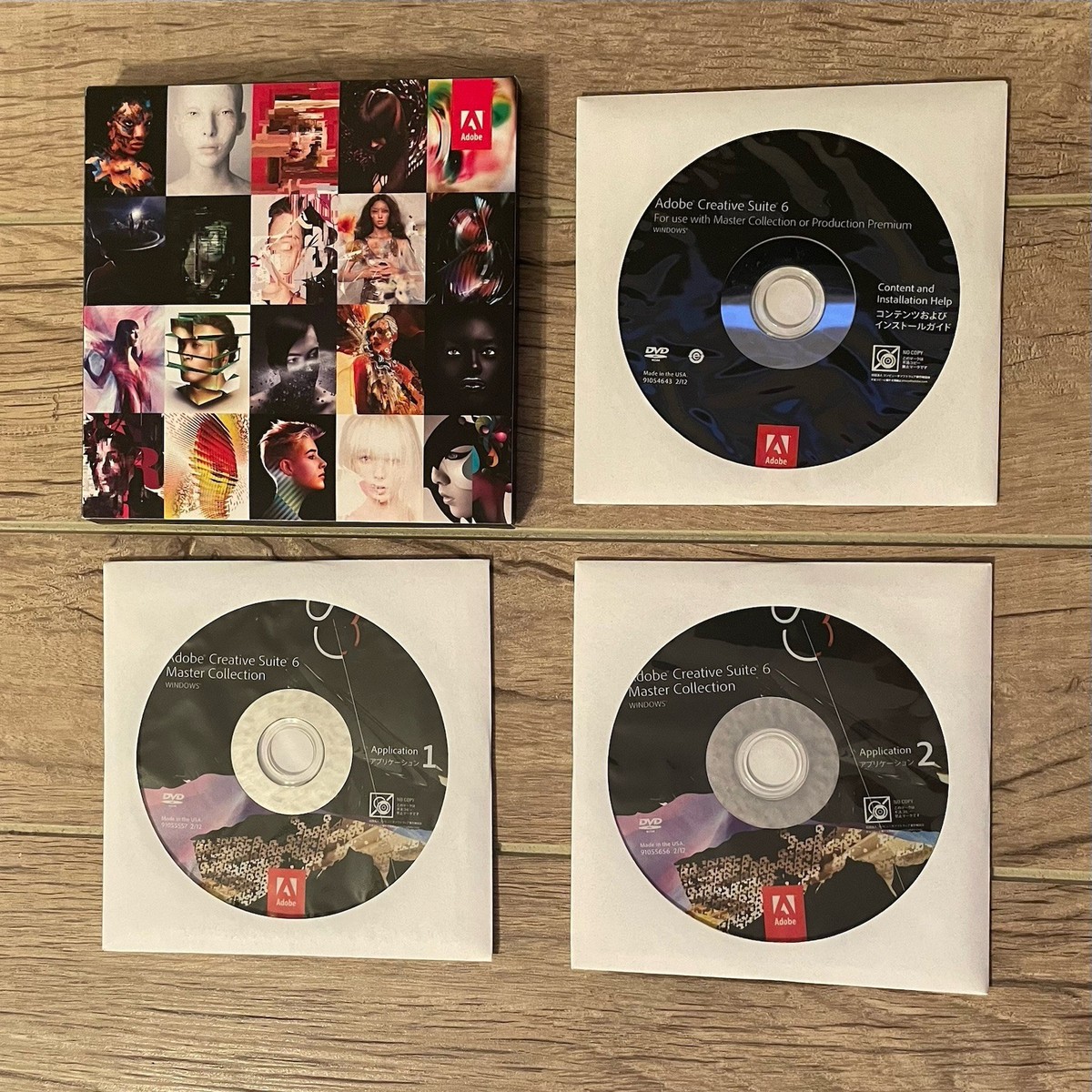 Adobe CS6 Master Collection for Windows Discs and Serial Number