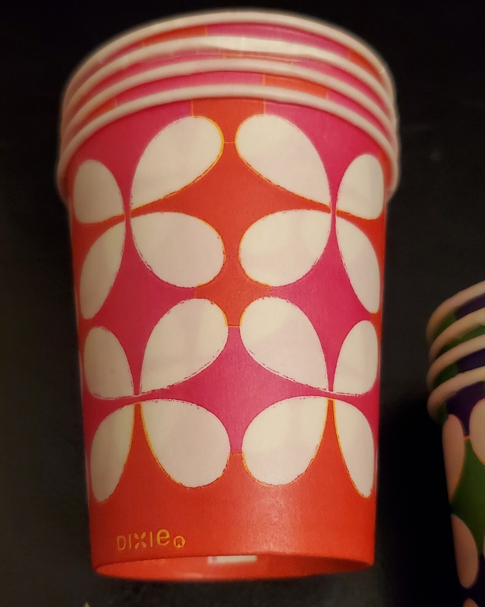 16 Vintage 70's 3oz. DIXIE CUPS #58 NOS Brand New! Butterfly