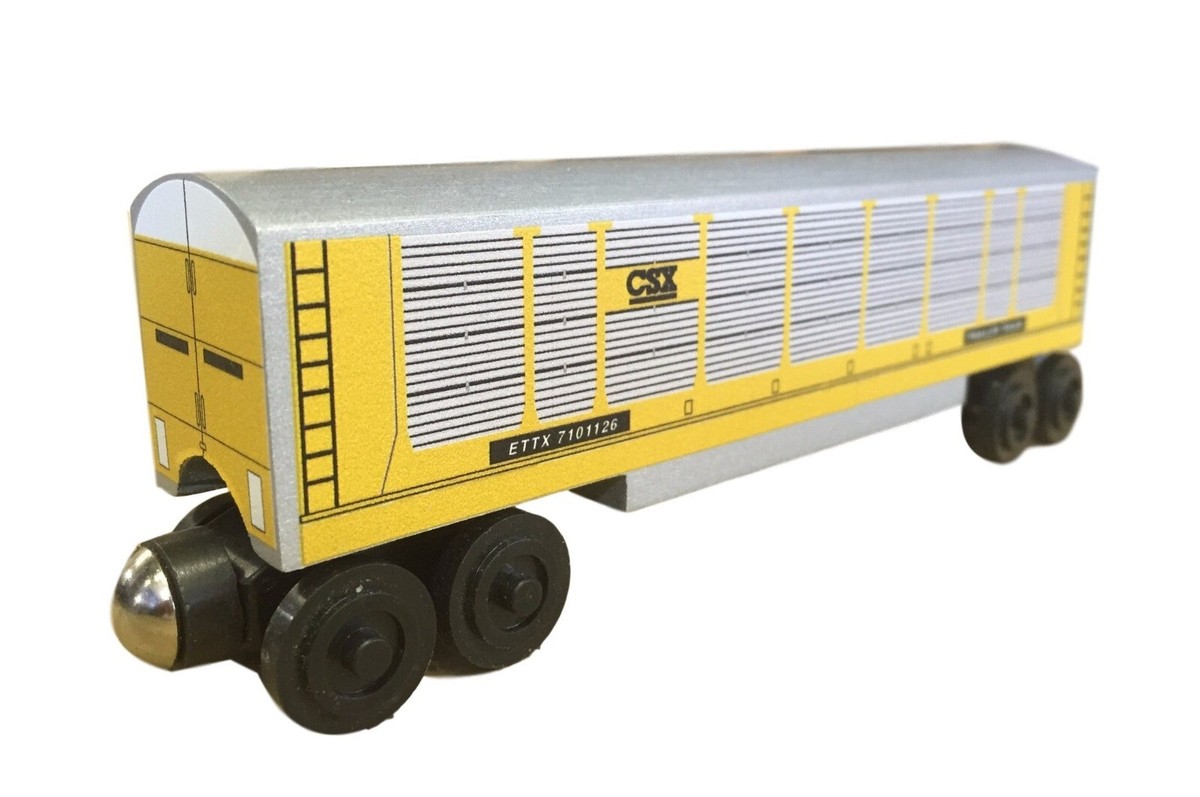 Wooden Whittle Shortline Railroad CSX Autorack Car Carrier ETTX | eBay