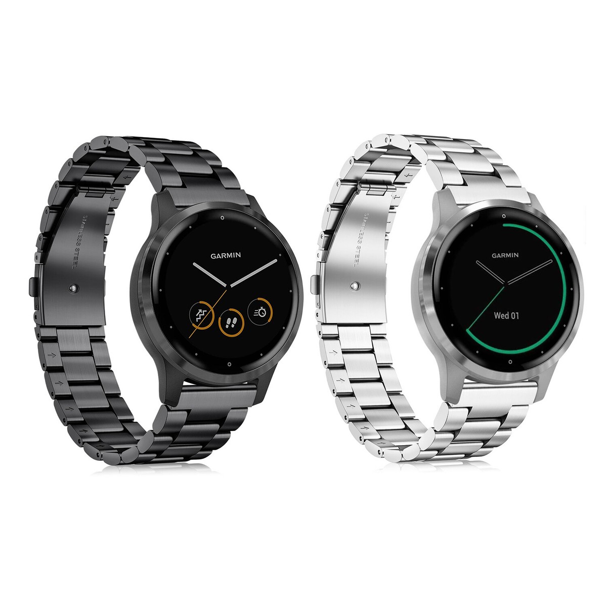 Watch Band for Garmin Vivoactive 4S/Vivomove 3S Stainless Steel