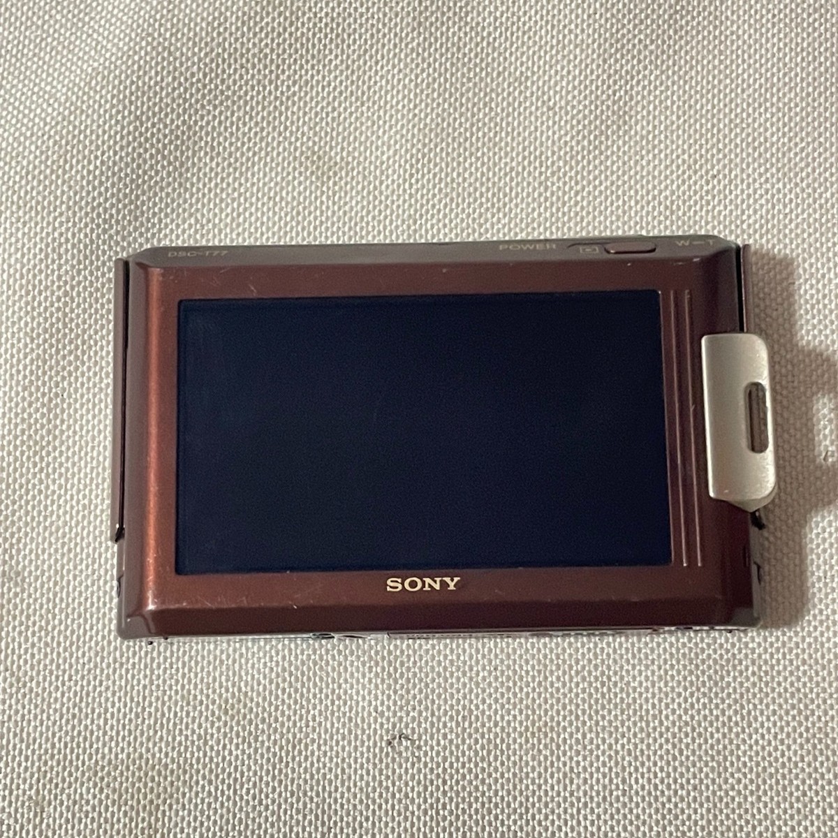 Sony Cybershot DSC-T77 10.1MP Brown Digital Camera 4x Zoom English