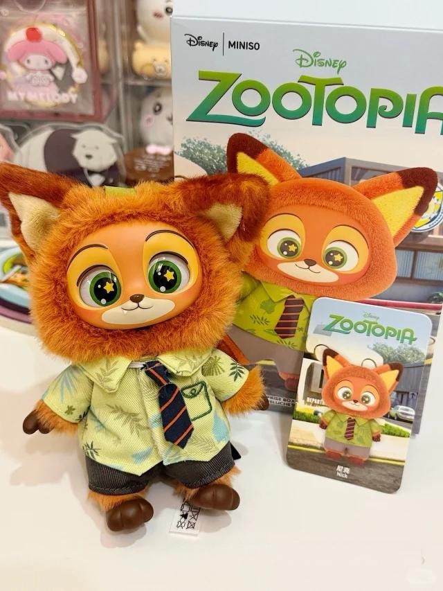 MINISO Zootopia Series Blindbox Confirmed Color, Plush Pendant