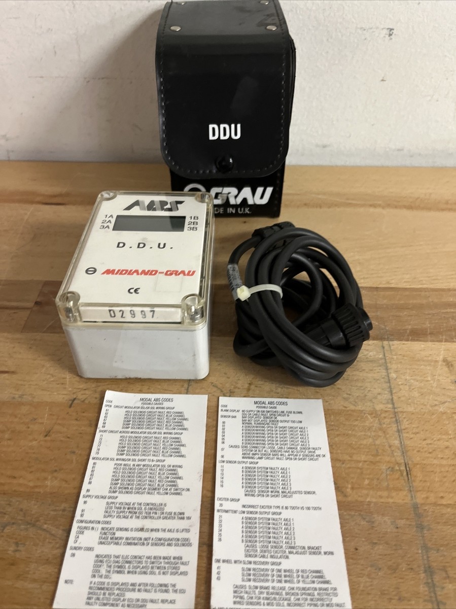 MIDLAND -GRAU ABS DIAGNOSTIC READER - D.D.U. - With Codes - MADE