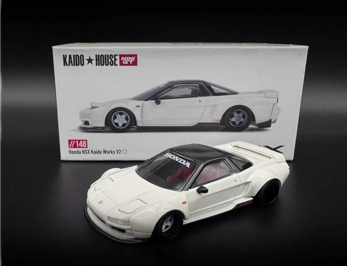 Kaido House x Mini GT 1:64 Honda NSX (NA1) Kaido WORKS V2 White