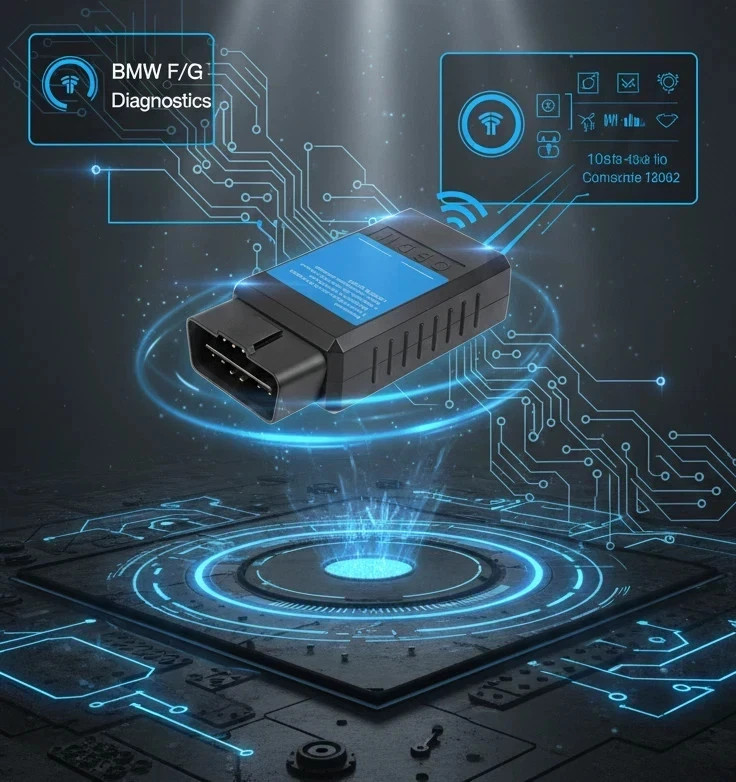 BimmerCode,BM3,MHD ENET WiFi Wireless OBD2 Adapter for BMW F/G/I