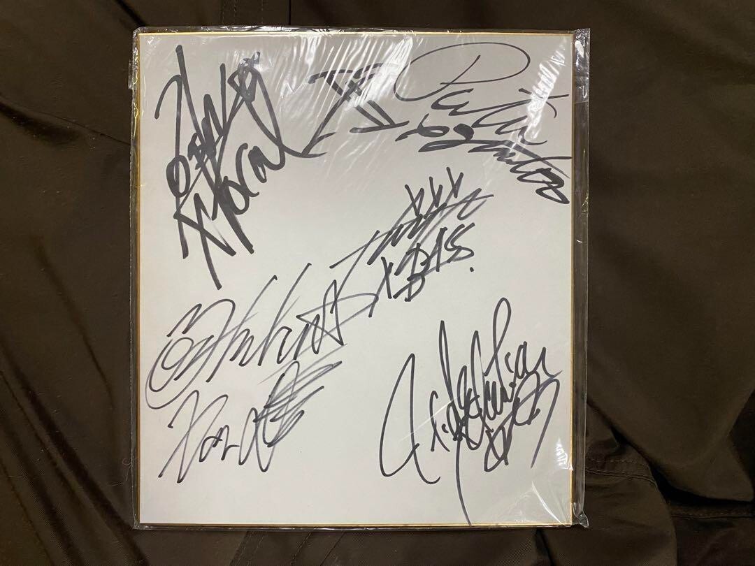 X Japan Hide Yoshiki Toshi Taiji Pata Autograph Japanese Rock Star