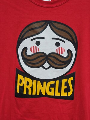 XL Red PRINGLES Mr. PRINGLES LOGO Tshirt Tee T-shirt Chips Snacks