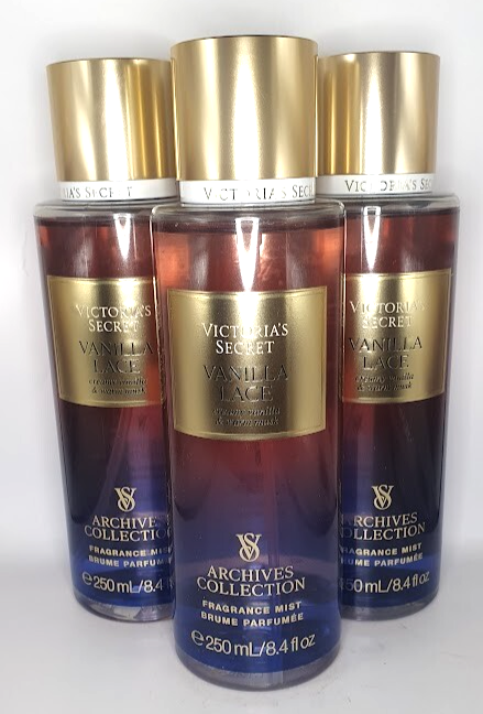 VICTORIA'S SECRET VANILLA LACE BODY MIST 8.4 FL OZ (SET OF 3) | eBay