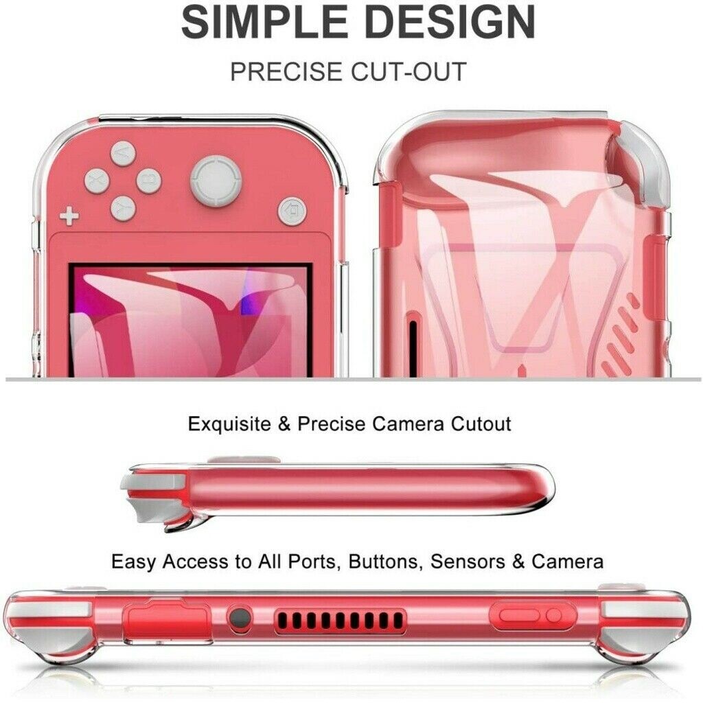 For Nintendo Switch Lite Case - Clear Soft TPU Silicone