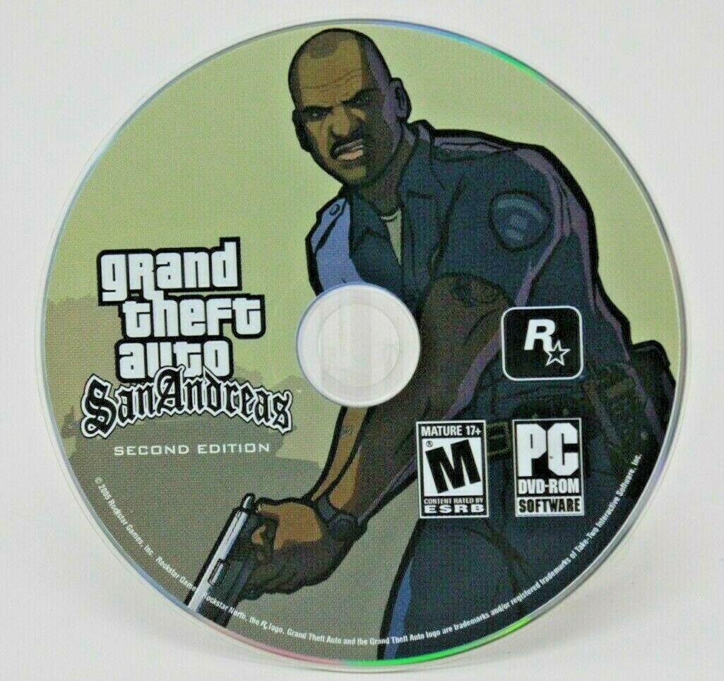 Grand Theft Auto: San Andreas 2nd Edition PC 2005 Untested AS IS