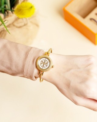 Tory Burch Reva Small Gold Bangle Watch Gift Set Interchangeable