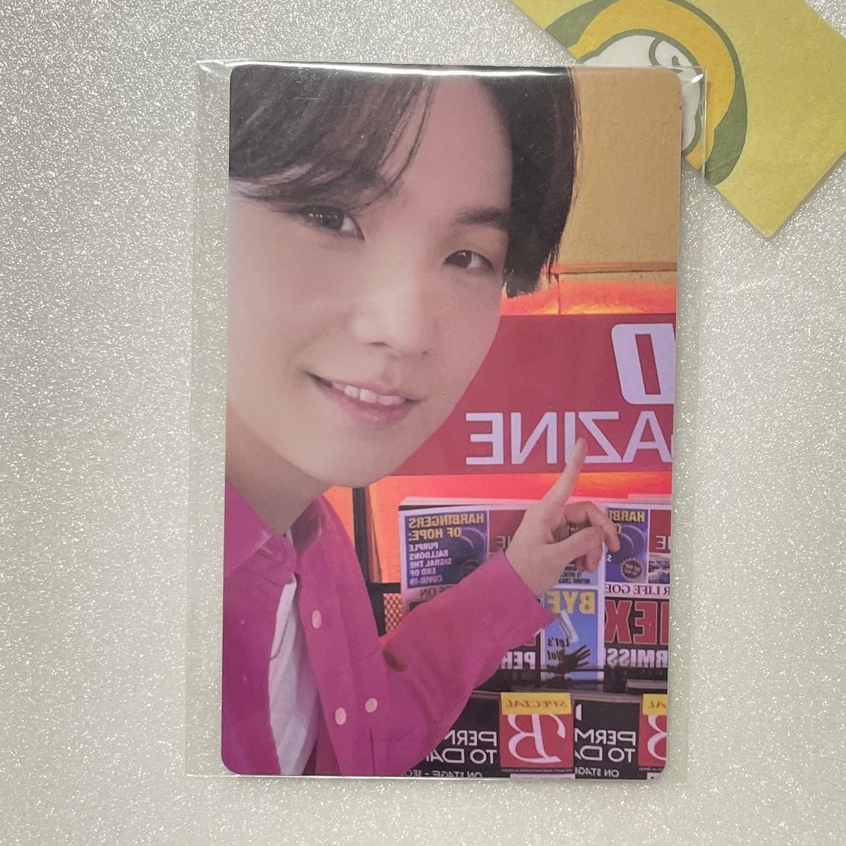 BTS SUGA PERMISSION TO DANCE ON STAGE LIVE Official photocard