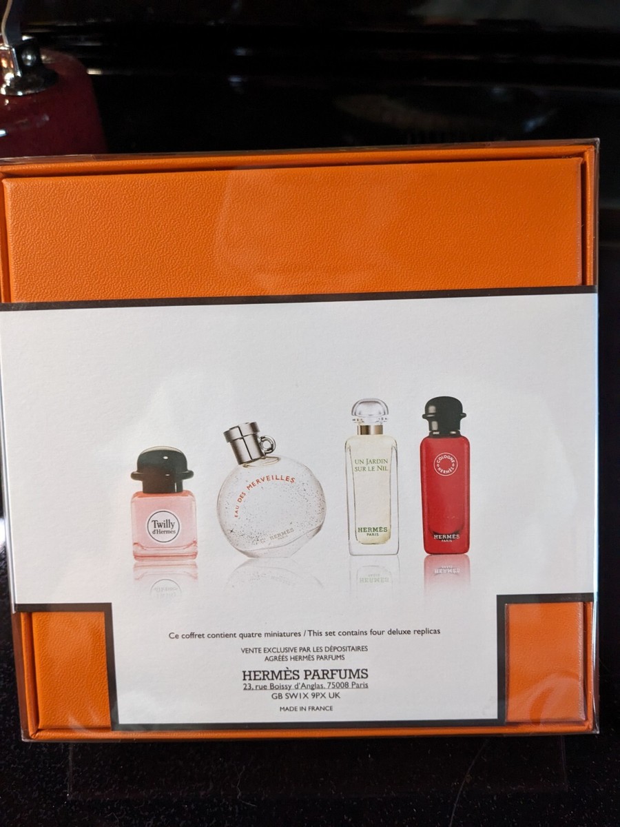 Hermes Parfums Gift SET Mini Perfume Women Twilly d' Hermes Fresh