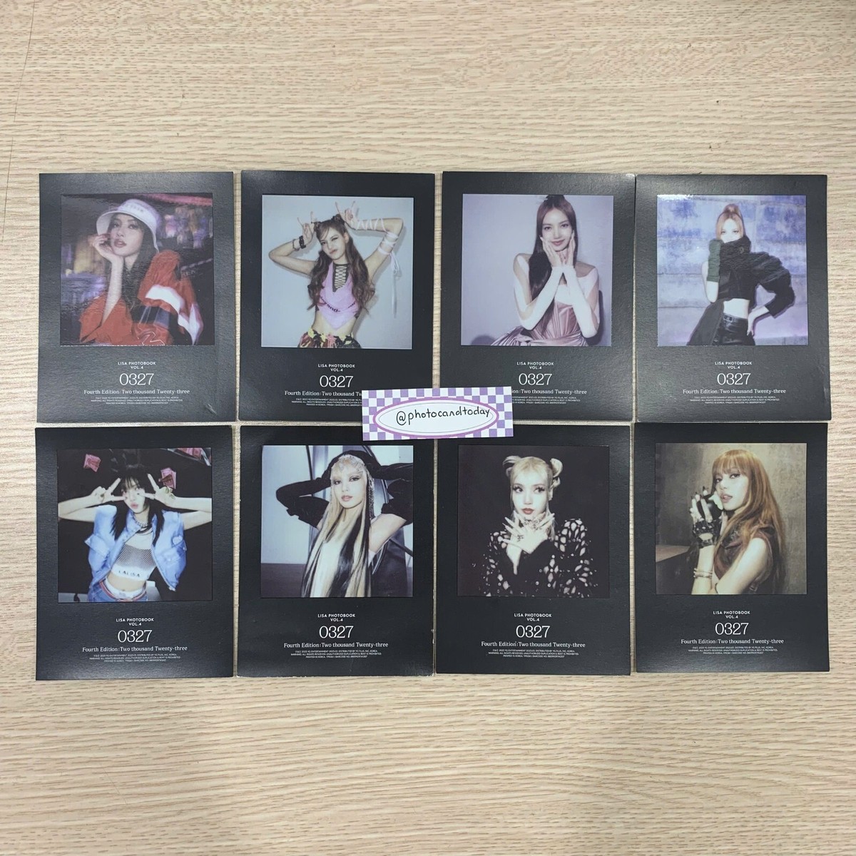 BLACKPINK LISA PHOTOBOOK 0327 VOL 4 PRE-ORDER OFFICIAL PHOTOCARD
