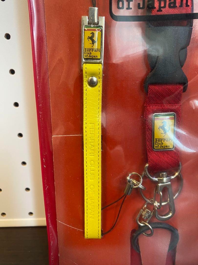 Rare Ferrari Club of Japan Original mobile neck strap 2001 Limited