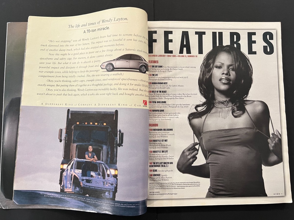 Vibe Magazine December 1998/January 1999 Foxy Brown Jay-Z Hype