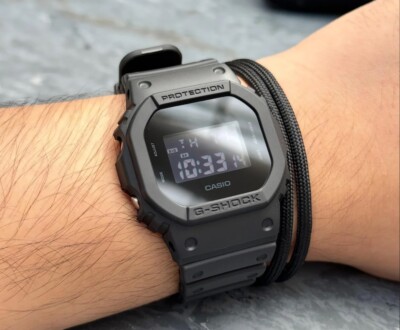 Casio G-Shock DW-5600UBB-1D Digital Solid Color Full Black Resin