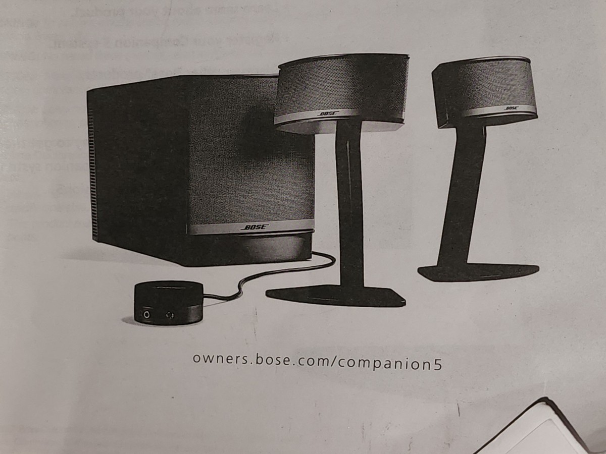 Bose Companion 5 Multimedia Speaker Complete System Computer