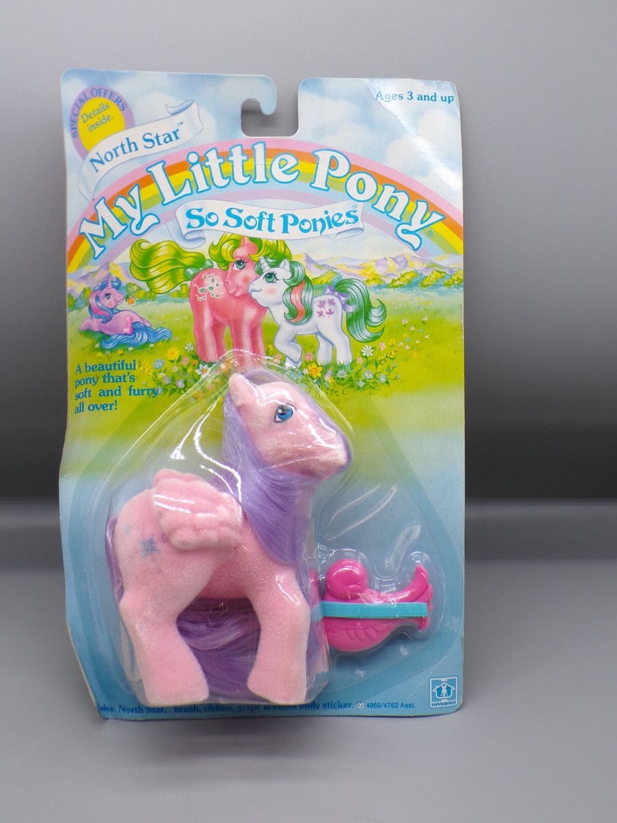 vintage 1986 Hasbro MY LITTLE PONY So Soft NORTH STAR Sealed MLP