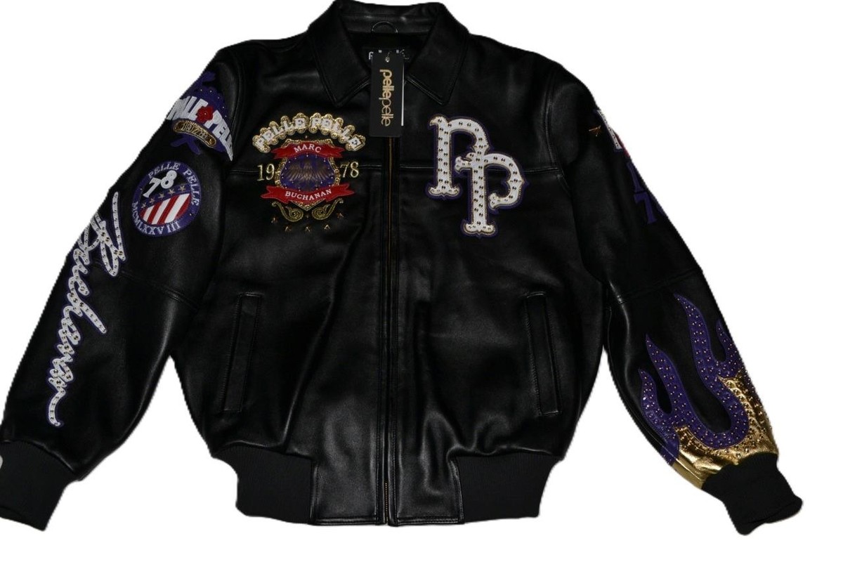 AUTHENTIC Pelle Pelle Men's LEATHER WORLD FAMOUS 1978 Jacket BLACK