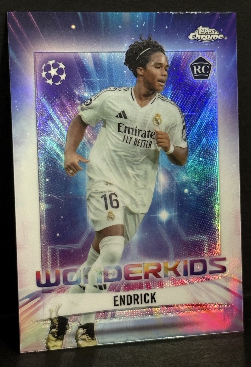 2024-25 Topps Chrome UCC Real Madrid RC Endrick Wonderkids Insert