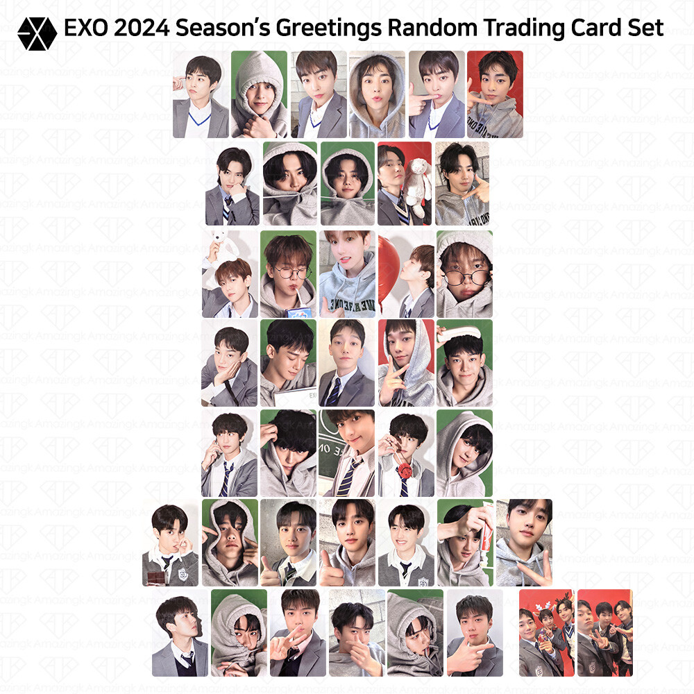 EXO 2024 Season's Greetings Random Trading Card Set Concept Selfie