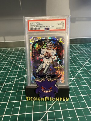 2021 PANINI NFL PLAYER OF THE DAY KABOOM #84 TROY AIKMAN 38/99 PSA