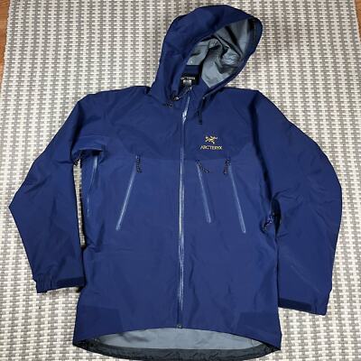 ArcTeryx Theta Ar Jacket 90s 24K Gold Thorn Indigo Men's Sz M Gore