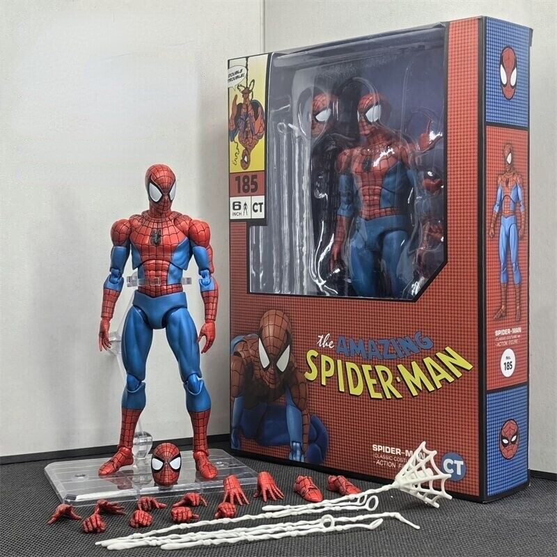 In Stock CT Toys MAFEX No.185 Spider-Man CLASSIC COSTUME Ver. 1/12
