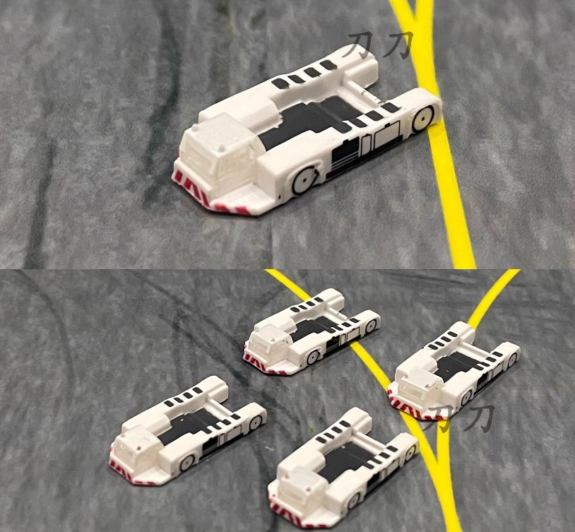 1:400 Airport GSE---4Pcs Aviation Aircraft Tug Tractor /white 4PCS